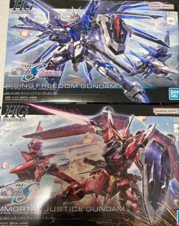 건담 프라모델 라이징 프리덤 건담 & 임모탈 저스티스 건담