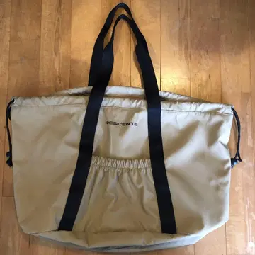 DESCENTE 베이지 토트백