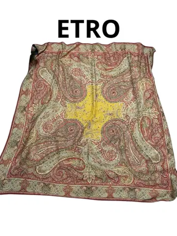 ETRO 페이즐리 무늬 135cm 각 대형 에트로 스카프 스톨
