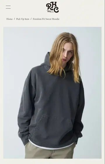 RHC Freedom Fit Sweat Hoodie 론 헤르만 후드티