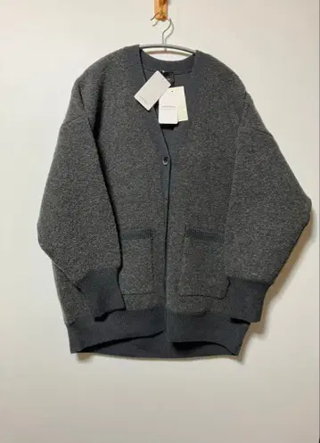 스픽앤스팬 부클 더블 페이스 가디건