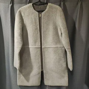 리버서블 보아 롱 자켓