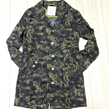 슬릭 카모 패턴 테일러드 자켓 코튼과 린넨 소재 혼방 S2144번