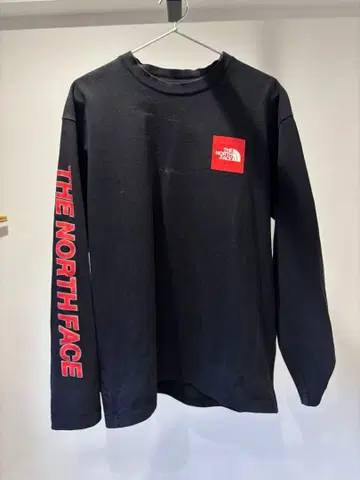 THE NORTH FACE 블랙 긴팔 티셔츠 L
