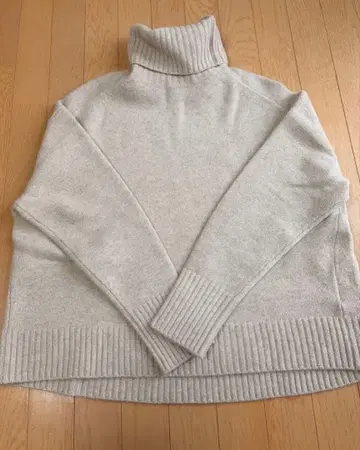 IENA AQUA 하이넥 와이드 풀오버