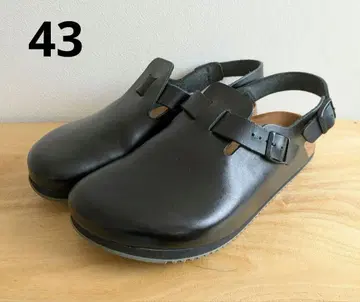 BIRKENSTOCK Tokio 블랙 가죽 43