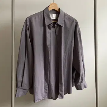 CITY 퍼플 그레이 긴팔 셔츠 사이즈 2