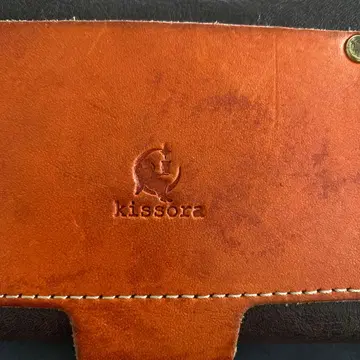 kissora 브라운 가죽 장지갑