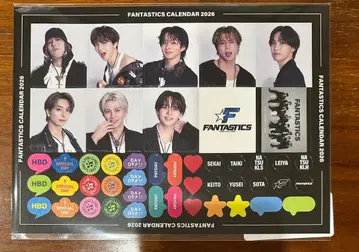 FANTASTICS 2026 달력 특전 스티커 시트