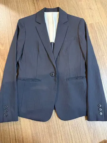 COMME CA ISM 네이비 스트라이 수트