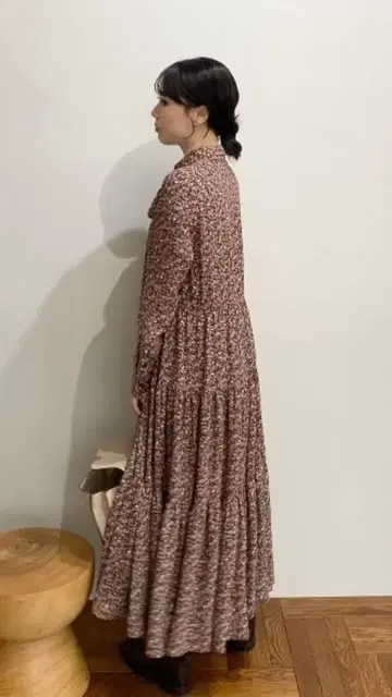 Mila Owen 보타이 티어드 원피스 0