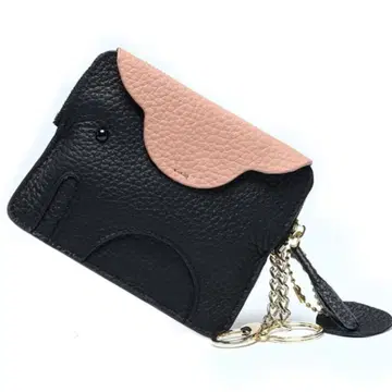 미니 지갑 여성용 가죽 블랙 코인 케이스 키케이스 컴팩트