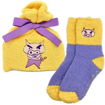 짱구는 못말려(크레용 신짱) 복슬복슬 양말in복조리 부리부리몬 삭스 양말