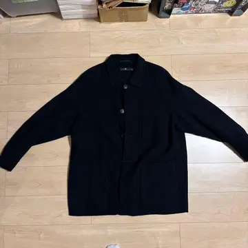 UNIQLO +J 울 블렌드 오버 셔츠 블랙