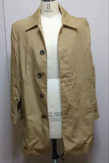 B:MING BEAMS 스텐칼라 코트 베이지 S 사이즈