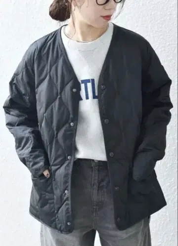 SHIPS any 별주 TAION 다운 퀼트 L 사이즈