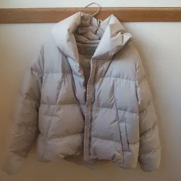 groove 후드 부착 베이지 다운 자켓 M