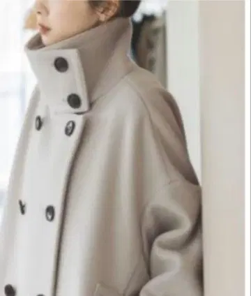 NOBLE 스탠드 카라 오버코트 이에나 미사용 새상품