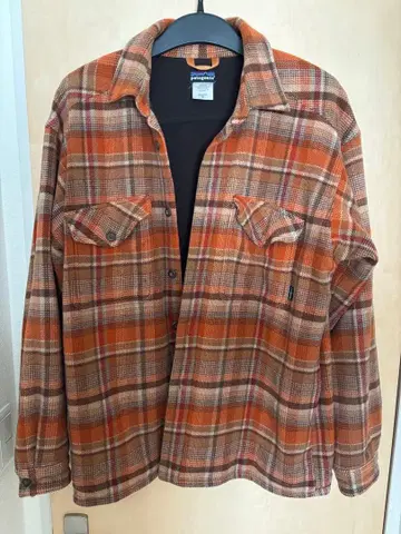 patagonia 00s 체크 플란넬 셔츠 자켓 CPO 플리스