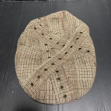 미사용 Goorin 체크 무늬 헌팅 모자