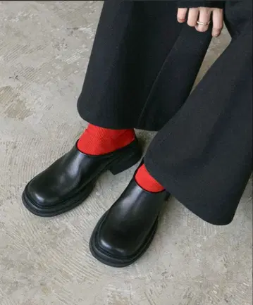 셀렉트 모카 인조 가죽 슬라이드 슈즈 사보 L 사이즈