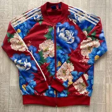 adidas 꽃무늬 집업 자켓 L
