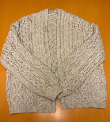 어반 리서치 케이블 짜임 오버 사이즈 니트 가디건