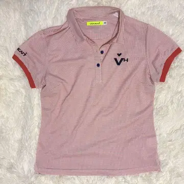 VIVAHEART 빨흰 스트라이프 골프 셔츠 사이즈 40