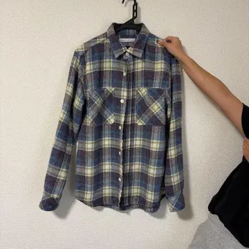 론 허먼 긴팔 플란넬 셔츠 체크 무늬