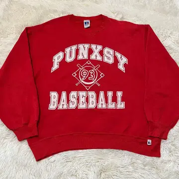 90s USA제 러셀 앞V 맨투맨 3단 L