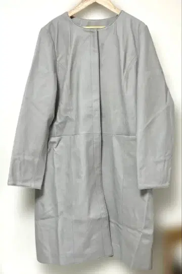 PoshAlma 포쉬아로마 램 가죽 노카라 코트 L L