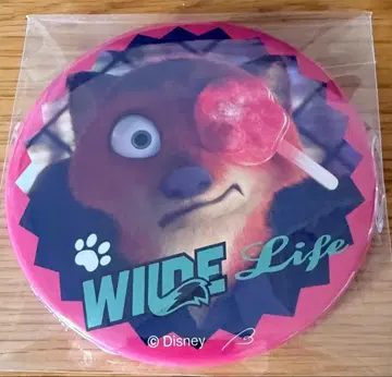 레어 디즈니 주토피아 닉 스탠드 포함 캔뱃지 100mm