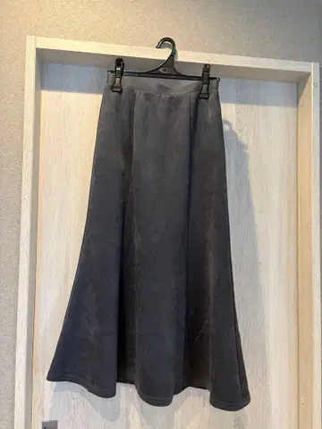 그레이 플레어 스커트 M 사이즈