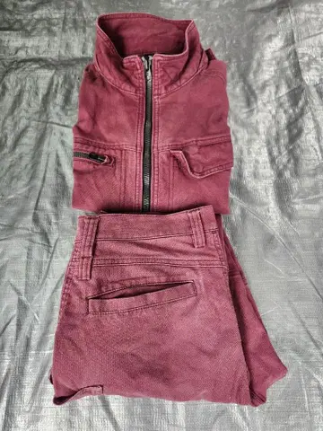 TS DESIGN 버건디 상하의 세트