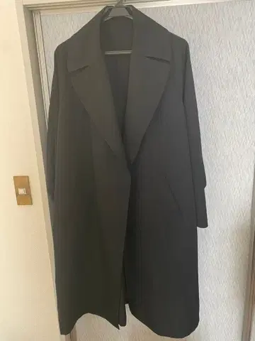 MB 하이엔드 비슈 울 타이 로켄 코트 블랙