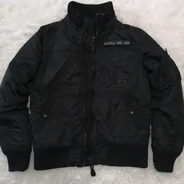 [ 컨디션 최상 ] 알파인더스트리 MA-1 플라이트 자켓 블랙 사이즈 M