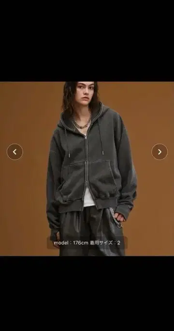 새상품급 [ soerte ] 헤비웨이트 더블 지퍼 후디 사이즈 2