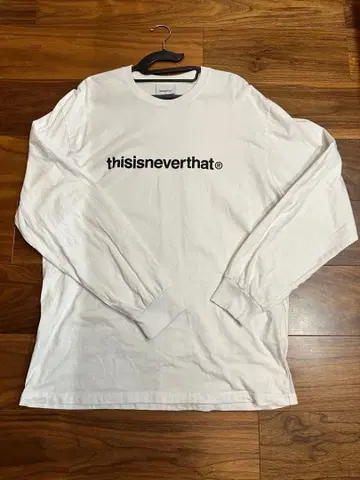 thisisneverthat 롱 슬리브 티셔츠 화이트