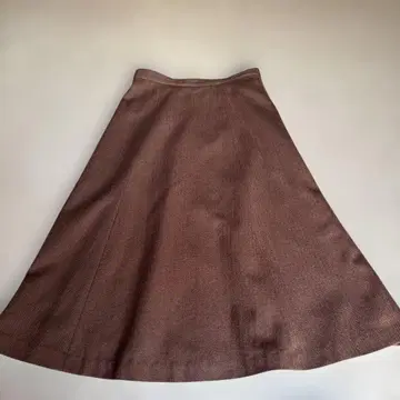 Mademoiselle NON NON 헤링본 롱 플레어 스커트