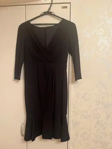 Pinky& 블랙 플레어 스커트 원피스