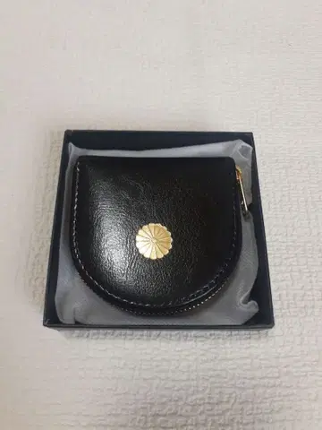 블랙 가죽 코인 케이스