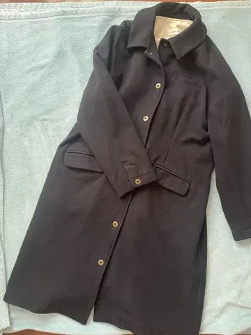 PAR ICI 블랙 롱 코트