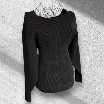 SNIDEL 오프숄더 블랙 니트 ONE SIZE