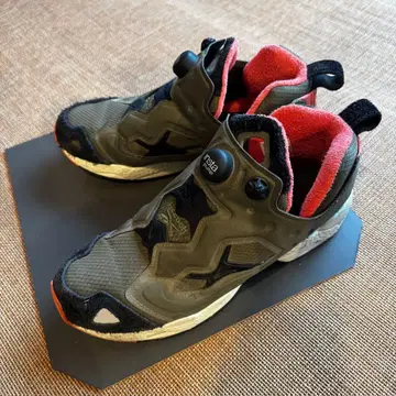 [중고] 리복 펌프 퓨리 27cm 카키 오렌지 블랙