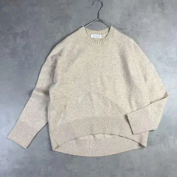 투모로우랜드 캐시미어 혼방 니트 S 라이트 베이지 스웨터 루즈핏