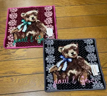 새상품 2 폴앤조 셔닐 타월 손수건 테디베어 2세트