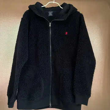 Gympleh 보아 플리스 자켓 후드티 네이비