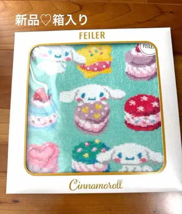 새상품 페이러 FEILER x 산리오 손수건 시나몬 롤 마카롱