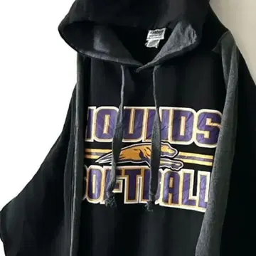 Badger HOUNDS 맨투맨 후드티 2XL 블랙 블랙 구제 의류