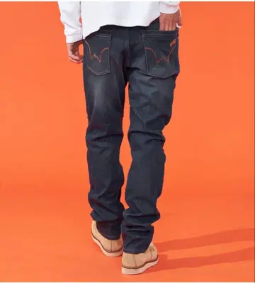 EDWIN 데님 팬츠 따뜻한 바이크 청바지